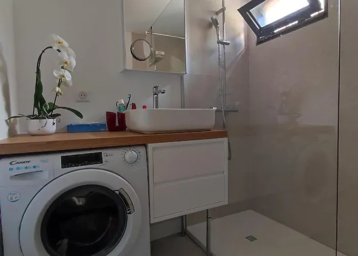 דירה Le Palmier, Jardin Privatif, 200m, Classe 3 Etoiles, Climatise, Wifi, Garage, Renove קבלייר-סור-מר